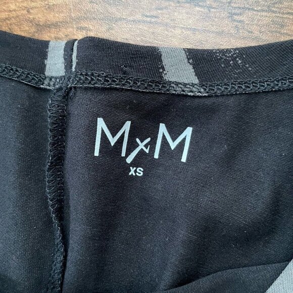 MxM by Matthildur Womens Dress XS Black Gray Stripe Midi Lagenlook Minimalist - Picture 8 of 8